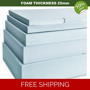 2PCS Craft foam Styrofoam XPS 600x300x25mm Hobby Blue foam Diorama Models